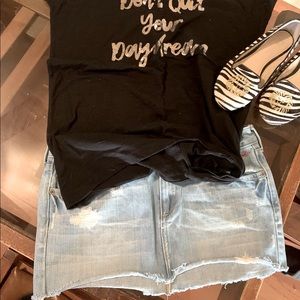 Hollister Jeans Mini Skirt